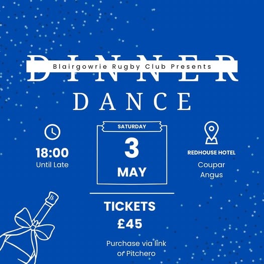 Blairgowrie Rugby Club presents Dinner Dance at The Red House Hotel